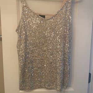 Sequin tank top